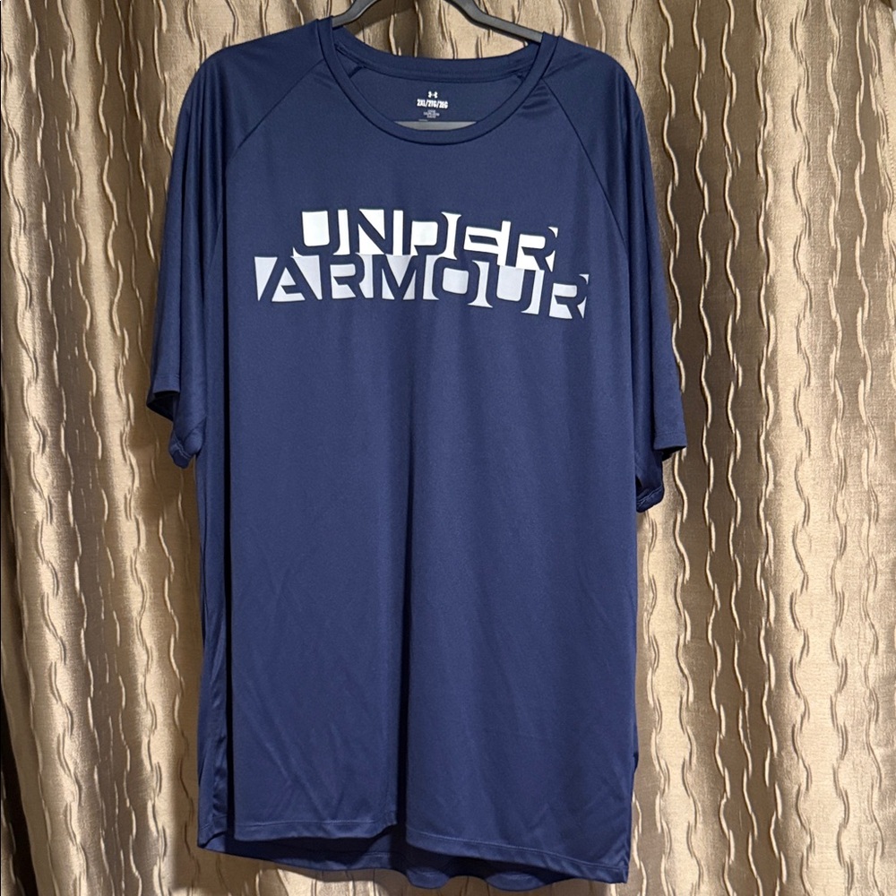 Under Armour NEW Men's Navy Short Sleeve Tee 2XL